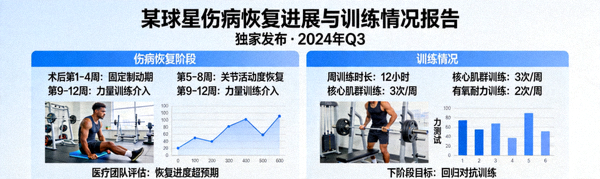 独家发布的某球星伤病恢复进展与训练情况报告